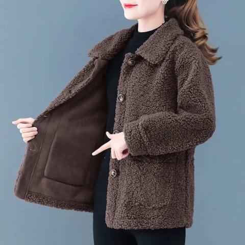 Autumn And Winter Lambswool Women's Short Jacket - VEX CLUB HOUSE