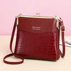 Lock Shoulder Bags Women Alligator Pattern Crossbody Phone Bag - VEX CLUB HOUSE