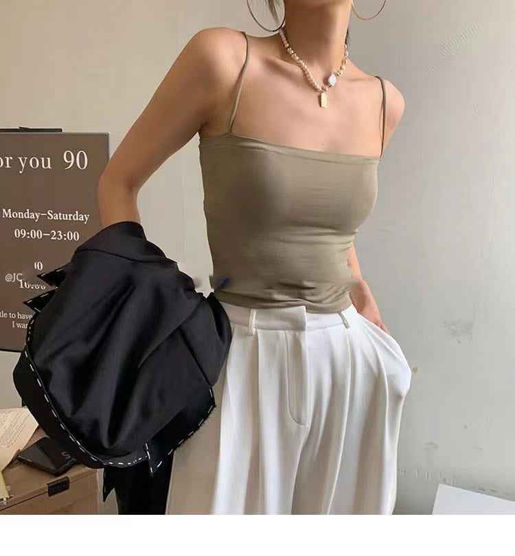 Women's Simple And Versatile Solid Color Camisole - VEX CLUB HOUSE