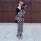 Fashionable Sexy V-neck Slim-fit Dress For Women - VEX CLUB HOUSE