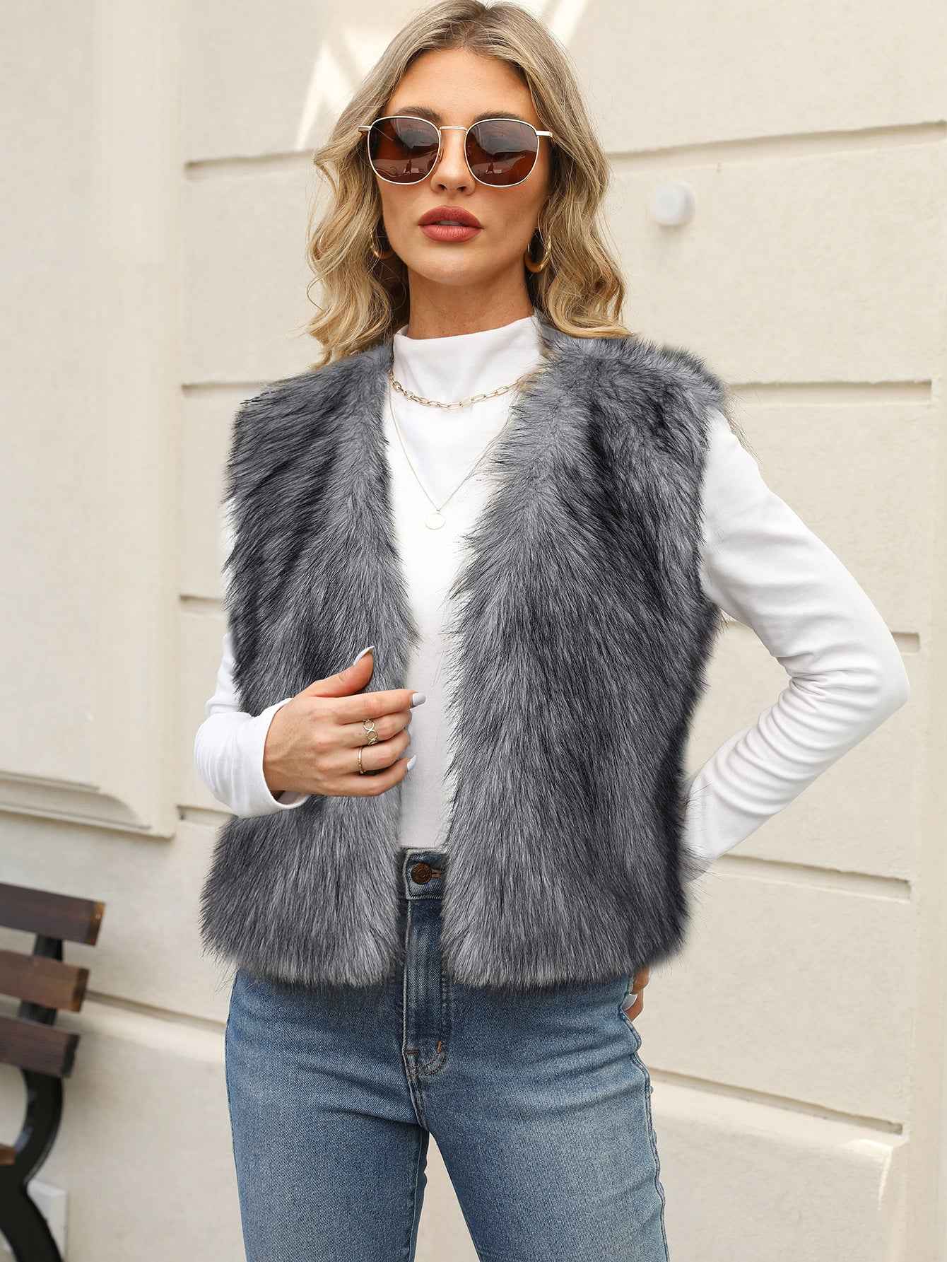 Eco-friendly Faux Fur Vest For Men And Women From Europe And The US - VEX CLUB HOUSE