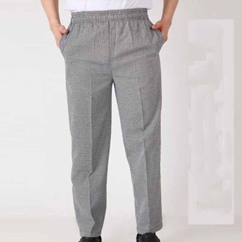 Kitchen Striped Chef's Pants And Dining Room Elastic Pants - VEX CLUB HOUSE