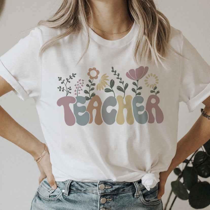 Sweet Cute Letters T-shirt Loose Round Neck - VEX CLUB HOUSE