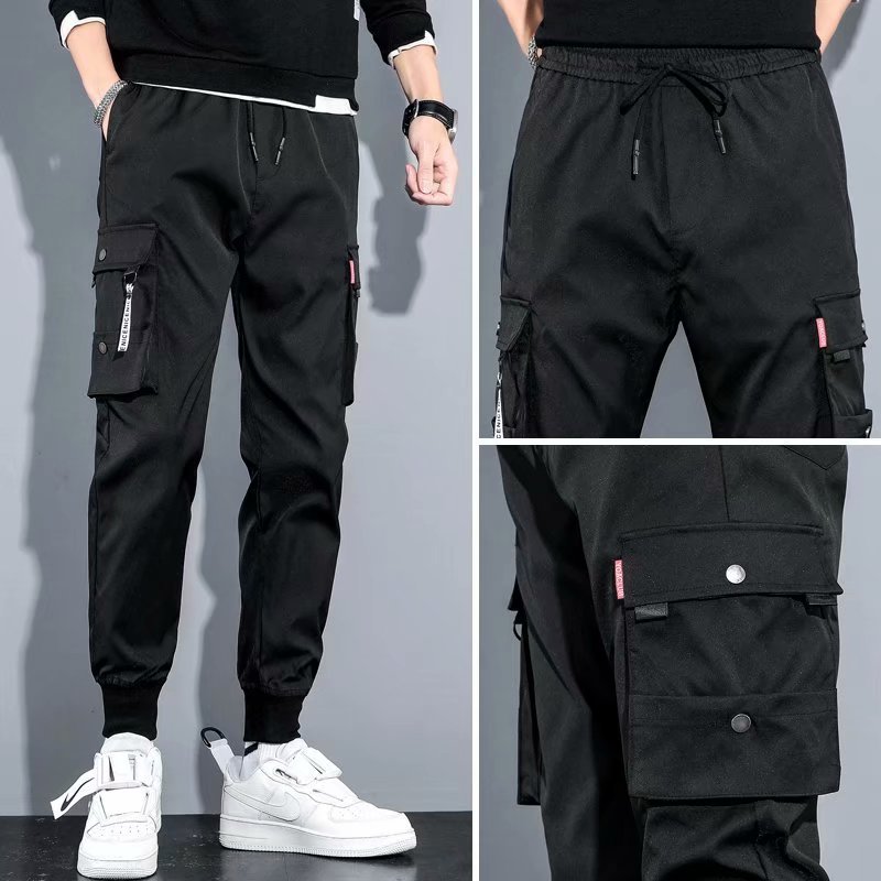 Ice Silk Spring And Summer Men's Casual Pants Men's Sports Overalls - VEX CLUB HOUSE