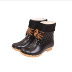 Jelly Non-slip Fashion Lace-up Rain Boots - VEX CLUB HOUSE