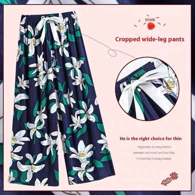 40 Cotton Silk Pajama Pants Summer Women - VEX CLUB HOUSE