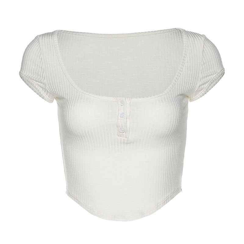 Womens Stylish Solid-color Sexy Midriff-baring Top - VEX CLUB HOUSE