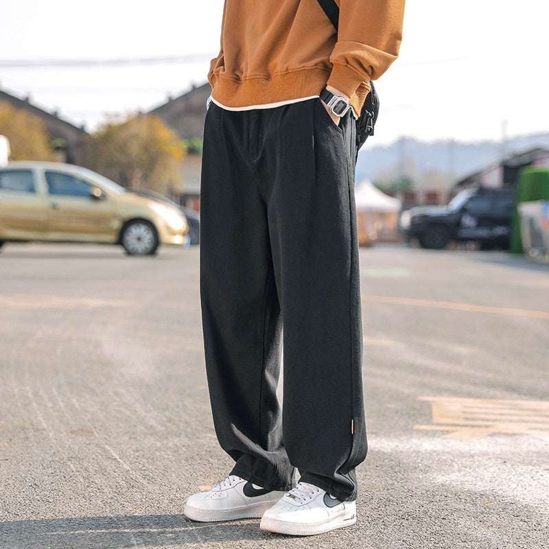 Men's Loose Cargo Pants Straight Casual Trousers - VEX CLUB HOUSE