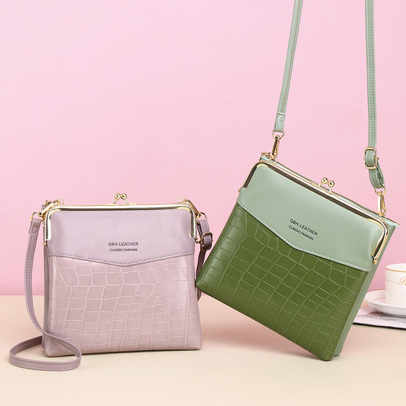 Lock Shoulder Bags Women Alligator Pattern Crossbody Phone Bag - VEX CLUB HOUSE