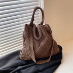 Japanese And Korean Literary Wool Knitted Bags For Women - VEX CLUB HOUSE