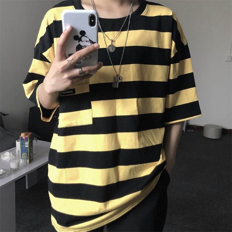 Striped short sleeve t-shirt - VEX CLUB HOUSE