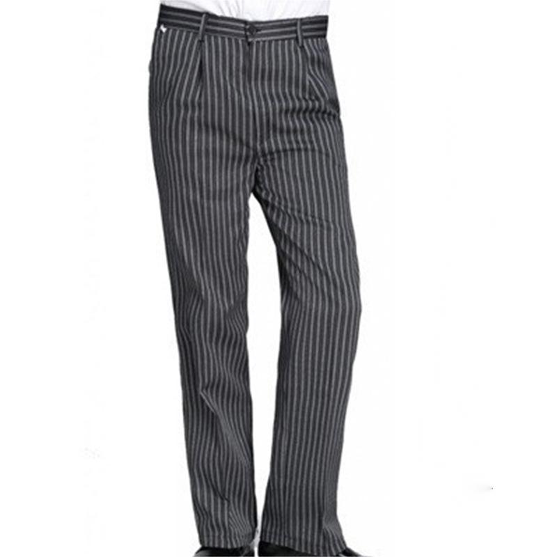 Kitchen Striped Chef's Pants And Dining Room Elastic Pants - VEX CLUB HOUSE
