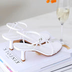 Summer Stiletto Heel Buckle Strap High Heels Sandals - VEX CLUB HOUSE