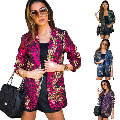Fashionable Long-sleeve Printed Suit - VEX CLUB HOUSE