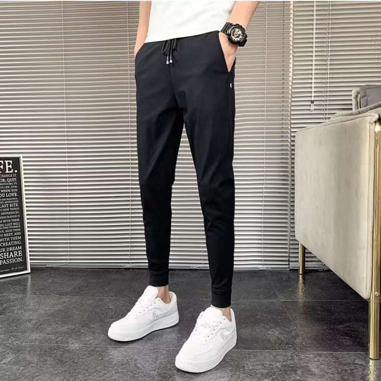 Autumn And Winter Lights Men's American Casual Pants High Street Fashion Brand Straight Flow Wide Leg Long - VEX CLUB HOUSE