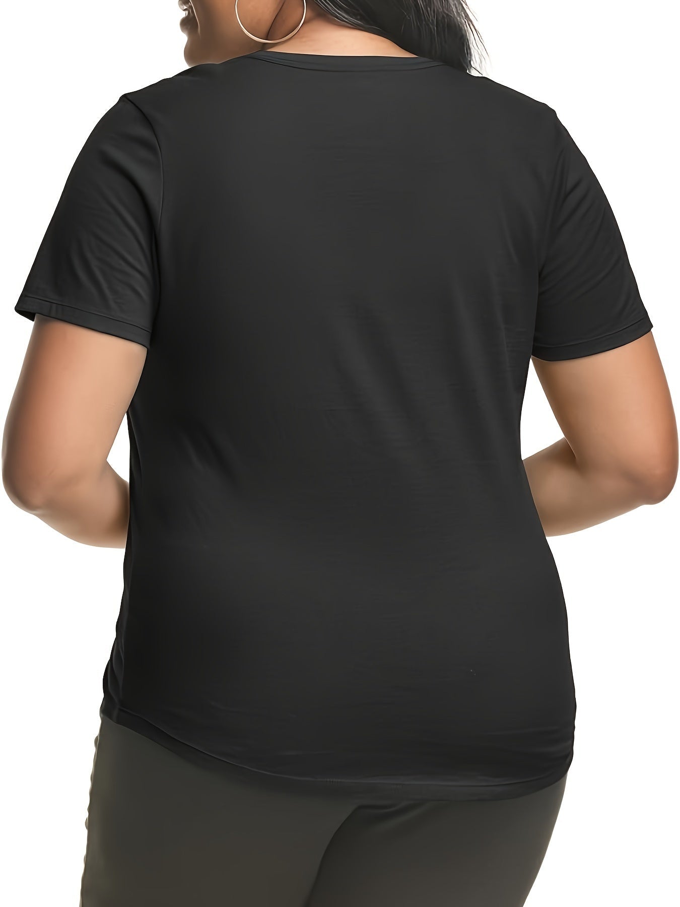 Women's Loose Short Sleeve Crew Neck T Shirt V E X C L U B H O U S E