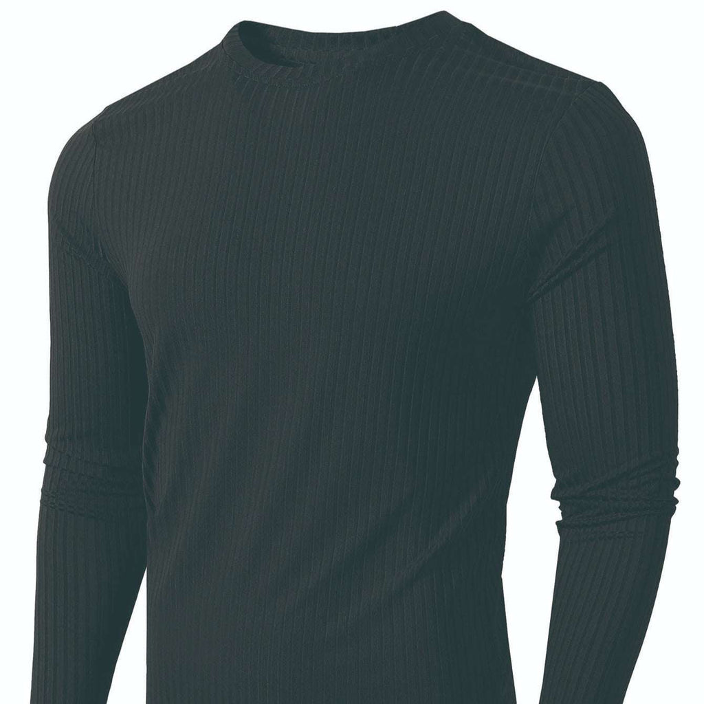 Striped Fabric Men's High Elastic Breathability Long Sleeve - VEX CLUB HOUSE