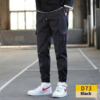 Men's Loose All-match Multi-pocket Wear-resistant Solid Color Ankle Banded Working Pants - VEX CLUB HOUSE