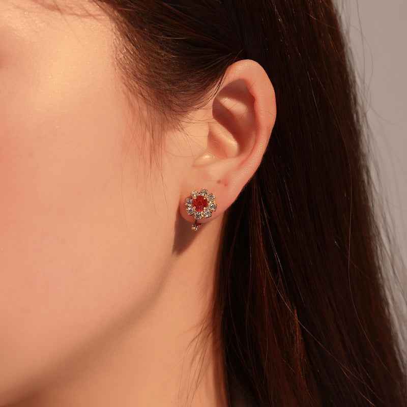 Earrings Fashion Full Diamond Earrings Women Temperament - VEX CLUB HOUSE