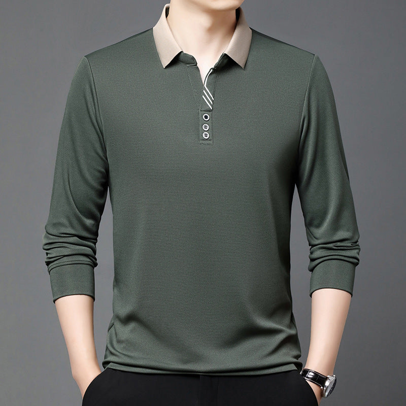 Summer Lapels Short-sleeved T-shirt Men's Skin-friendly Breathable Casual Top - VEX CLUB HOUSE