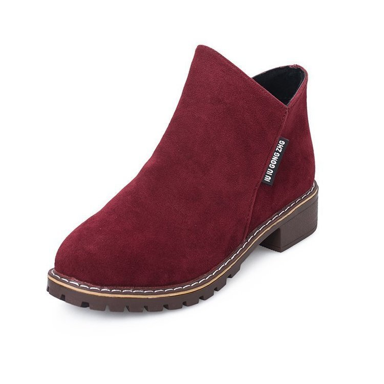 New Frosted Rough Heel Nude Boots - VEX CLUB HOUSE