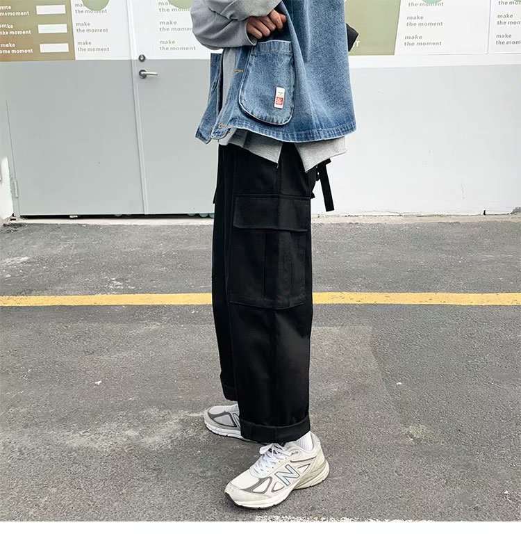Loose Straight Casual Wide-leg Boys Overalls - VEX CLUB HOUSE
