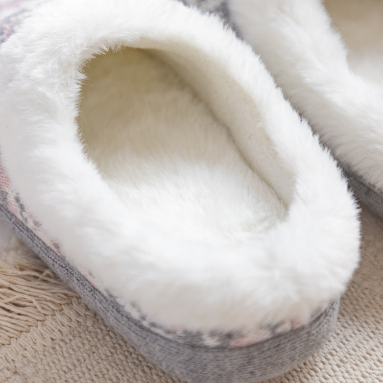 Thickened Warm Soft Sole Non-slip Waterproof Wear-resistant Women's Woolly Shoes - VEX CLUB HOUSE