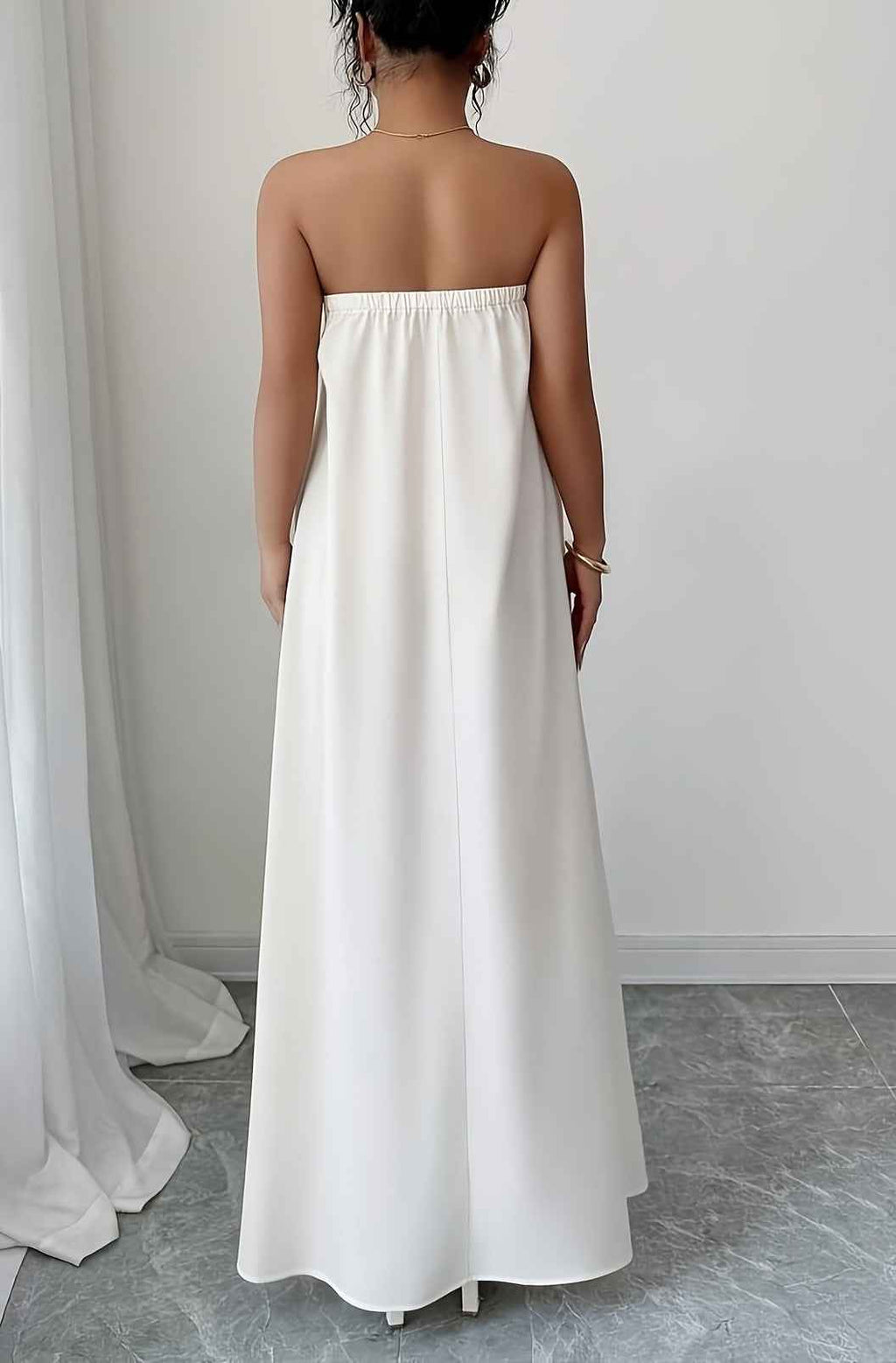 Floral Strapless Dress A Stylish Casual One-piece - VEX CLUB HOUSE