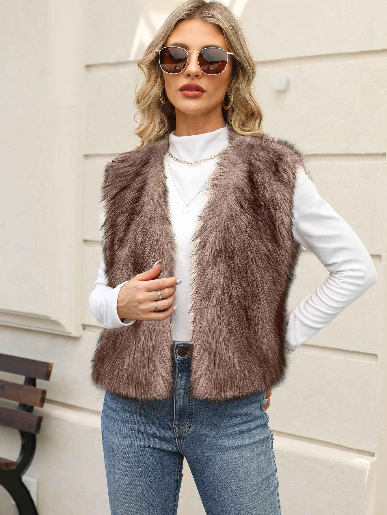 Eco-friendly Faux Fur Vest For Men And Women From Europe And The US - VEX CLUB HOUSE