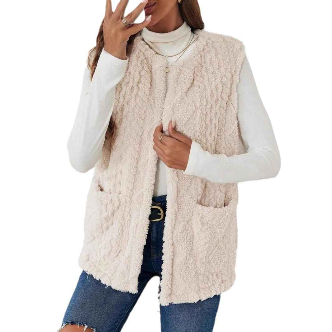 Stylish Casual Cardigan With Plush Pockets On Both Sides - VEX CLUB HOUSE