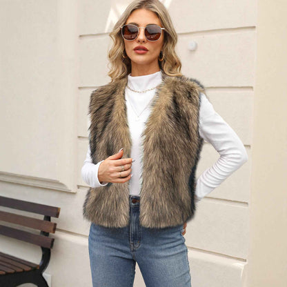 Eco-friendly Faux Fur Vest For Men And Women From Europe And The US - VEX CLUB HOUSE