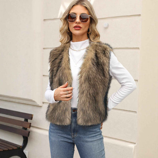 Eco-friendly Faux Fur Vest For Men And Women From Europe And The US - VEX CLUB HOUSE
