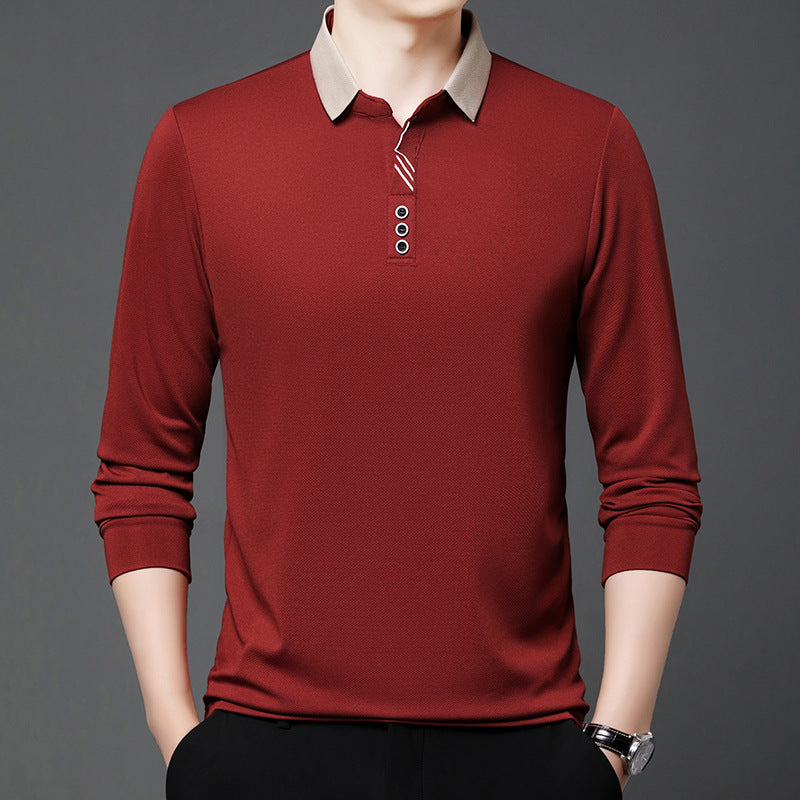 Summer Lapels Short-sleeved T-shirt Men's Skin-friendly Breathable Casual Top - VEX CLUB HOUSE