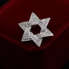 European And American Jewelry Custom-Made Six-Pointed Star Brooch Pins For Men V E X C L U B H O U S E
