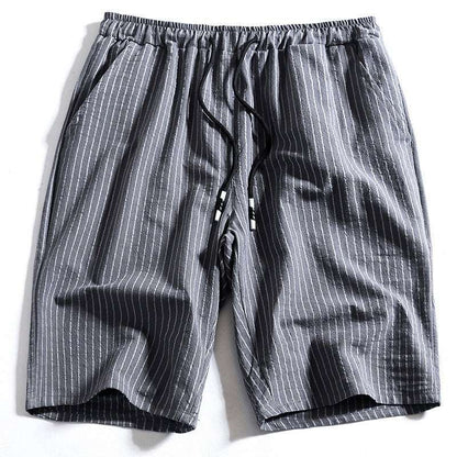 New Men's Cotton Five-Point Pants Striped Shorts Men - VEX CLUB HOUSE
