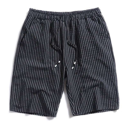 New Men's Cotton Five-Point Pants Striped Shorts Men - VEX CLUB HOUSE