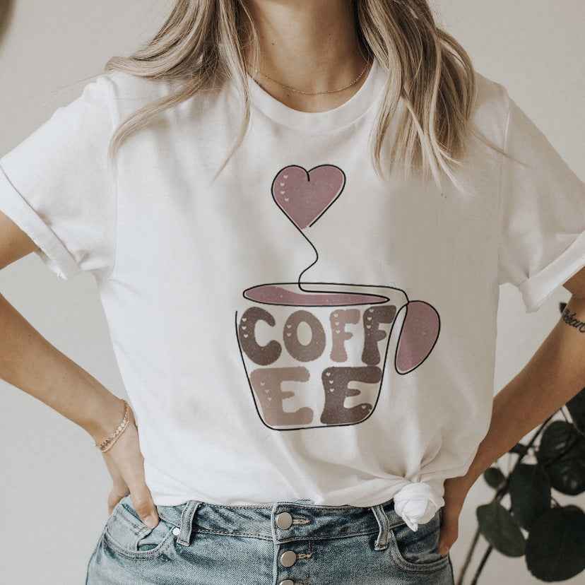Sweet Cute Letters T-shirt Loose Round Neck - VEX CLUB HOUSE