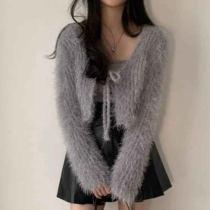 Women's Short Sweater Cardigan Top - VEX CLUB HOUSE