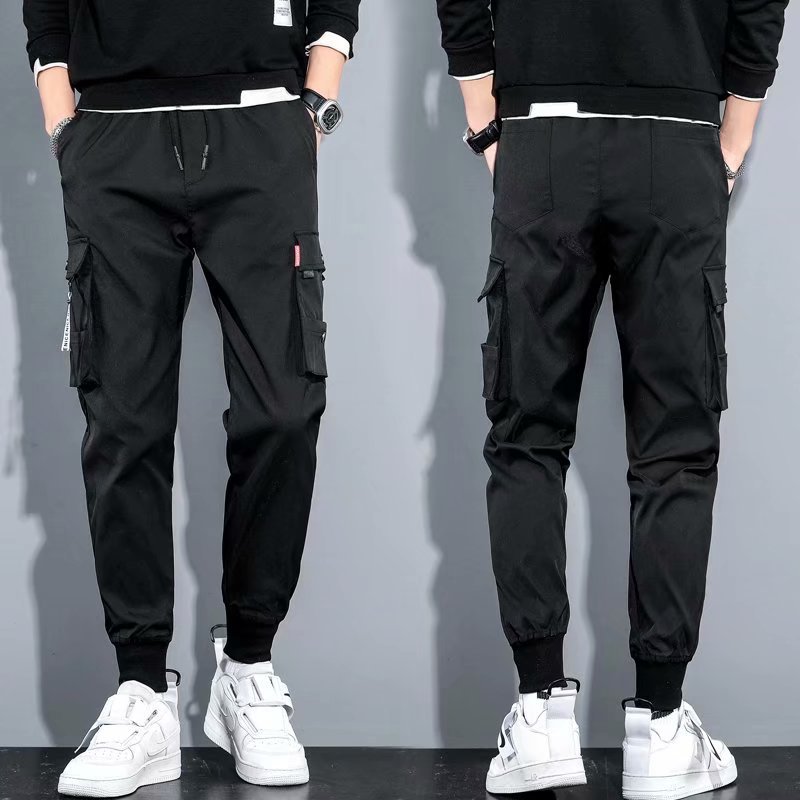 Ice Silk Spring And Summer Men's Casual Pants Men's Sports Overalls - VEX CLUB HOUSE