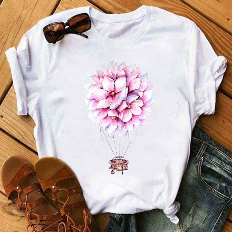 Ice Cream Flower Print Men And Women Couple Short Sleeve - VEX CLUB HOUSE