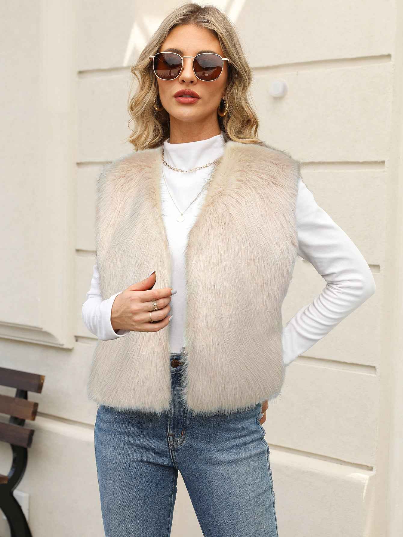 Eco-friendly Faux Fur Vest For Men And Women From Europe And The US - VEX CLUB HOUSE