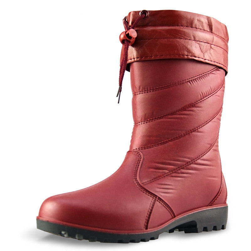 Boots Waterproof Shoes Rubber Shoes Women Warm Rain Boots - VEX CLUB HOUSE