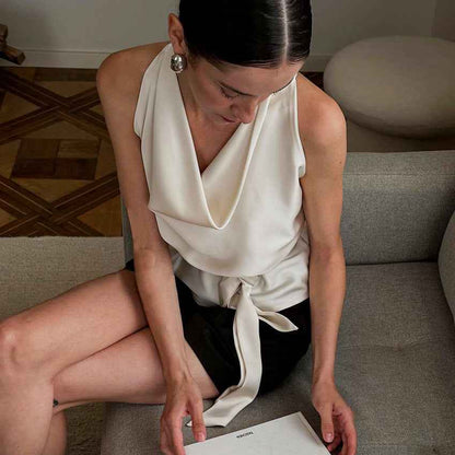 Stylish And Minimalist Sleeveless Top For Women - VEX CLUB HOUSE