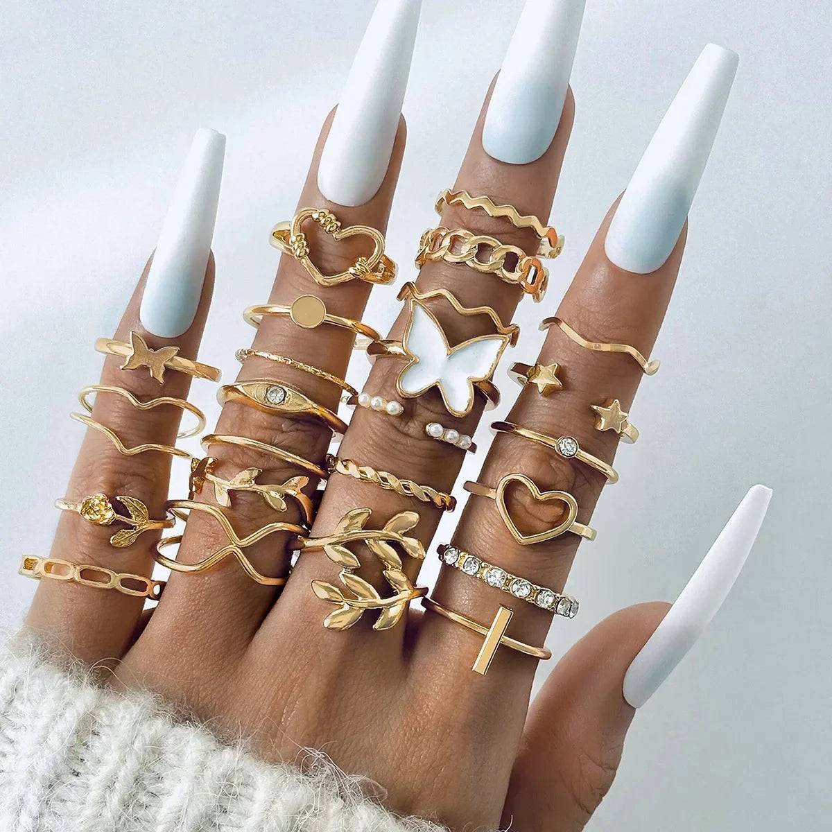 Fashion Simple Joint Rings Set