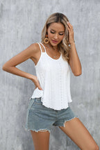 Fashionable double shoulder strap top