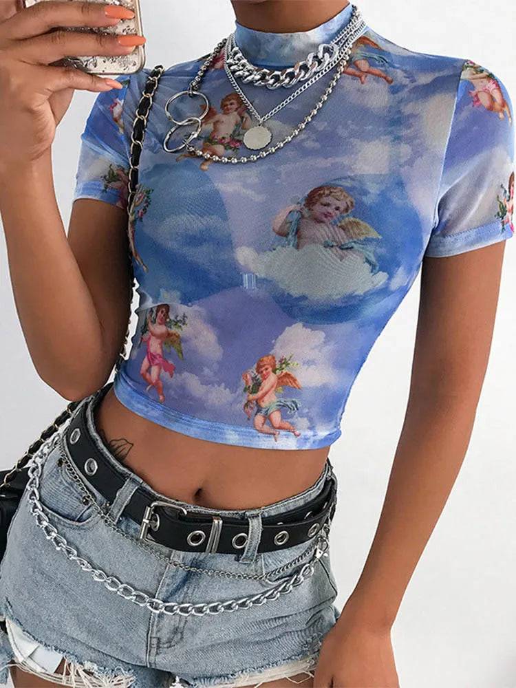 Crop Top High Neck