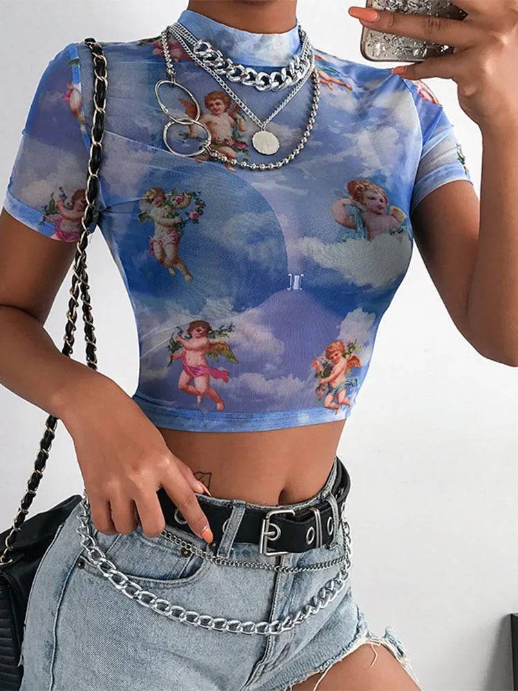 Crop Top High Neck