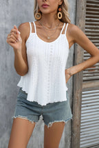 Fashionable double shoulder strap top