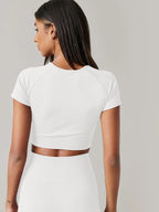 Women Yoga Top Seamless Sports T Shirt V E X C L U B H O U S E