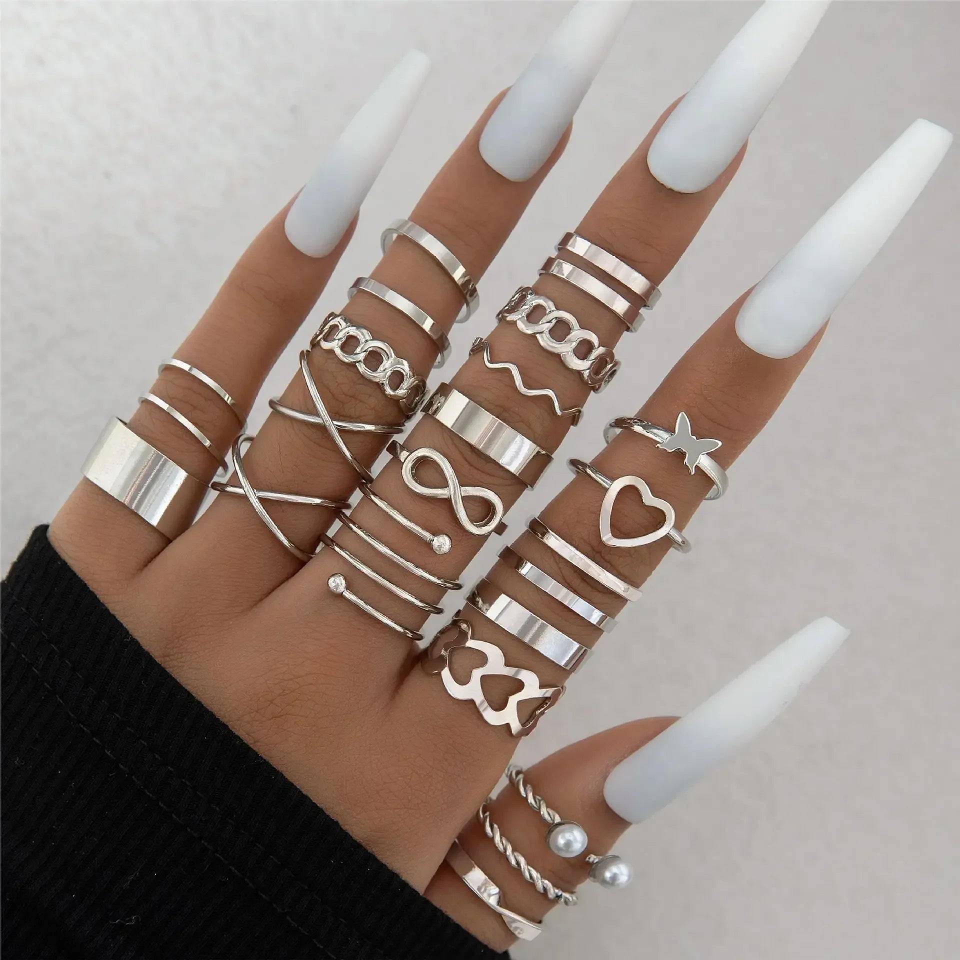 Fashion Simple Joint Rings Set